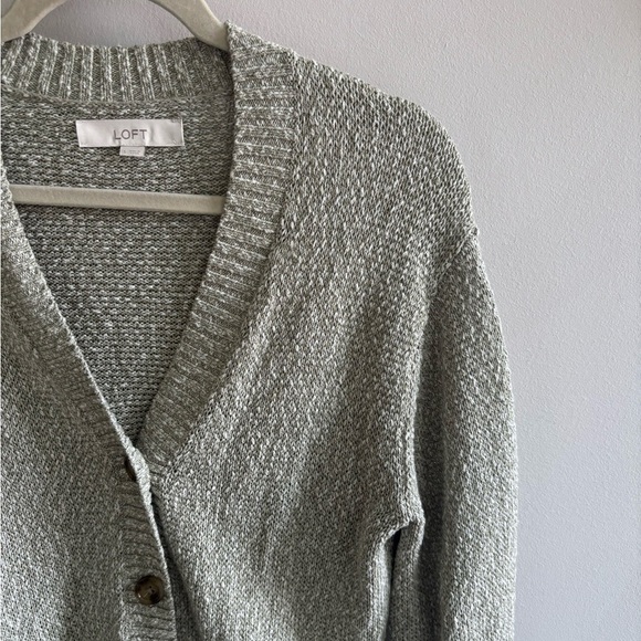 Loft Light Green 3/4 Sleeve Cardigan - Picture 3 of 5